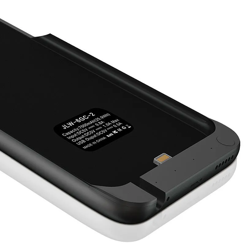 7000mAh Rechargeable Backup Power Case Cover for iPhone 6 External Battery Charger Case for iPhone 6Plus Power Bank Case 8000mAh