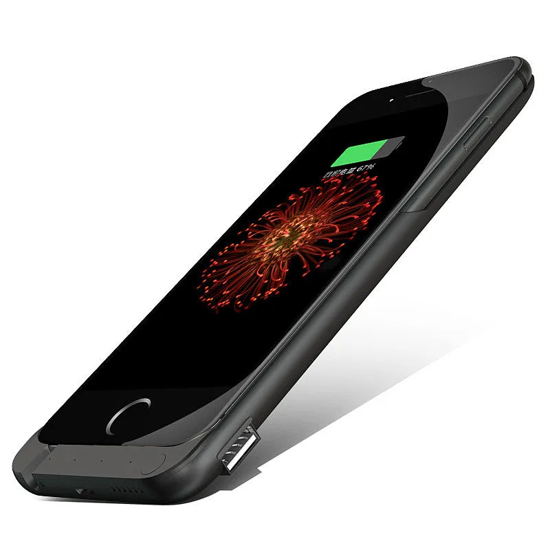7000mAh Rechargeable Backup Power Case Cover for iPhone 6 External Battery Charger Case for iPhone 6Plus Power Bank Case 8000mAh