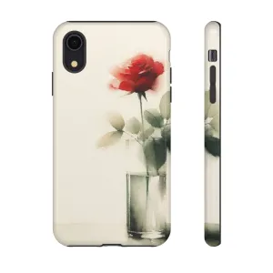 A rose in a vase minimal Tough Cases