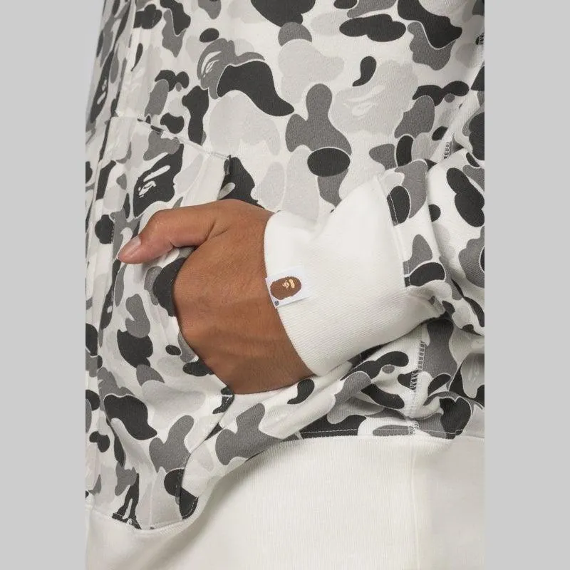 ABC Camo Double Shark Full Zip Hoodie - Grey