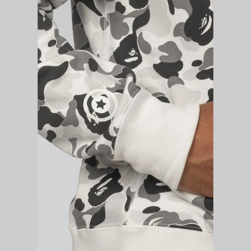 ABC Camo Double Shark Full Zip Hoodie - Grey