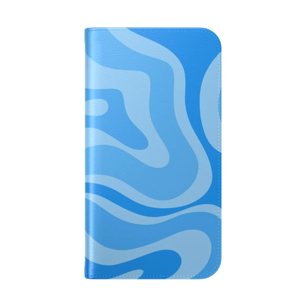 Abstract Blue Retro Flip Cover Phone Case