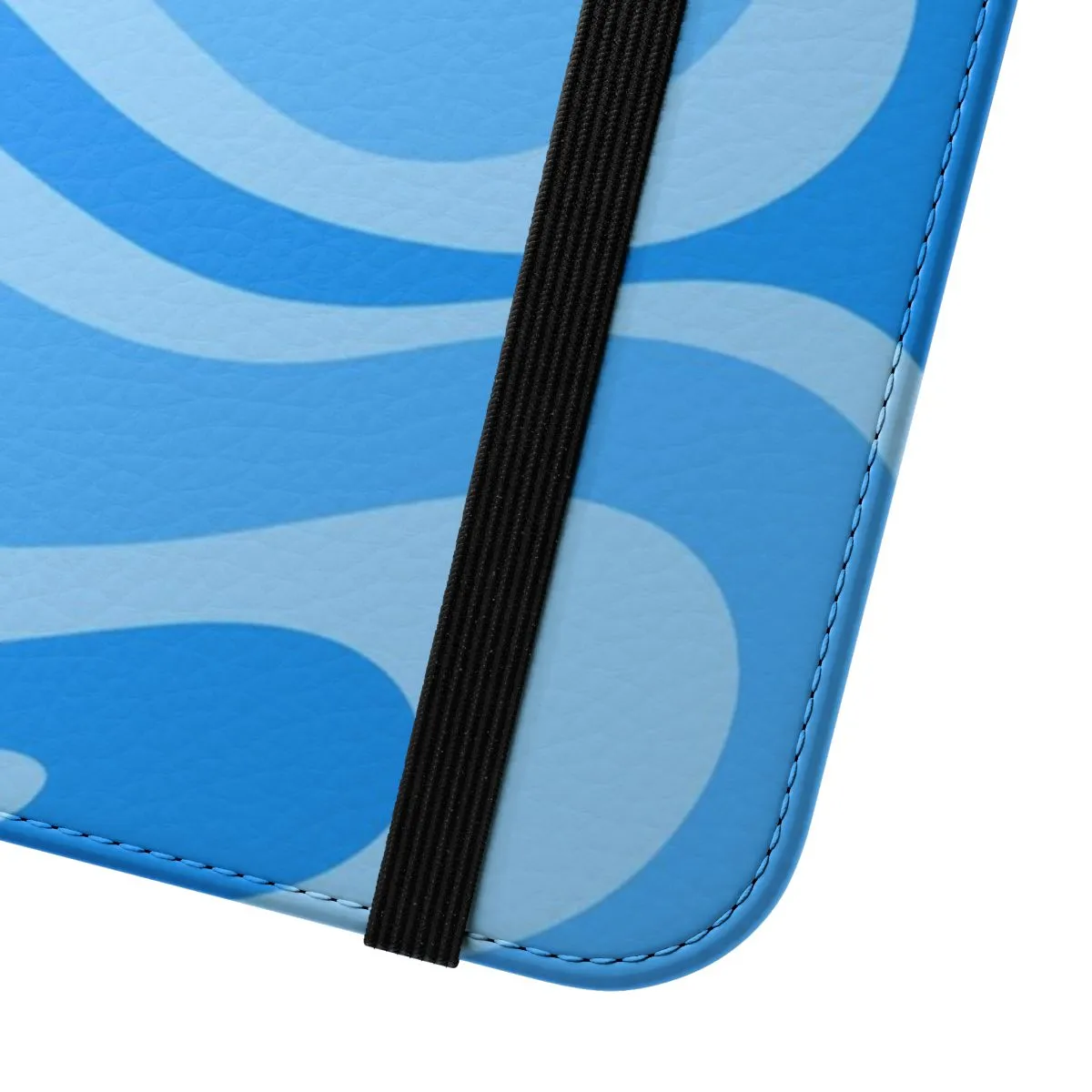 Abstract Blue Retro Flip Cover Phone Case