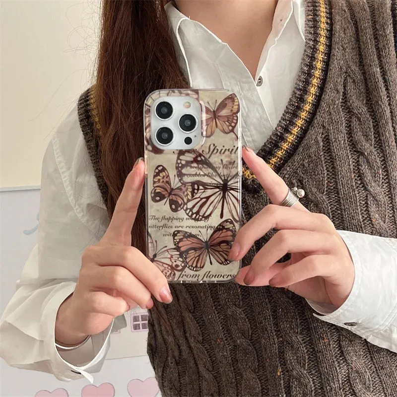 Academia Vintage Butterfly iPhone Case