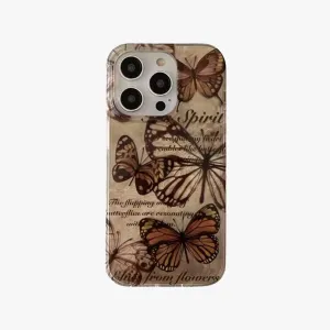 Academia Vintage Butterfly iPhone Case