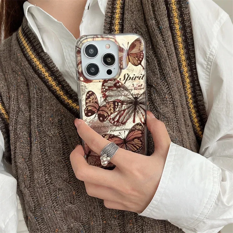 Academia Vintage Butterfly iPhone Case