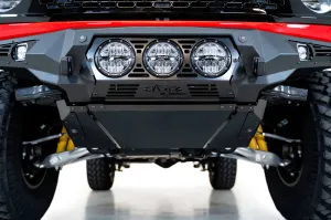 Addictive Desert Designs AC23008NA03 - Ford Bronco 2021 Up Bomber Front Bumper Skid Plate in Satin Black