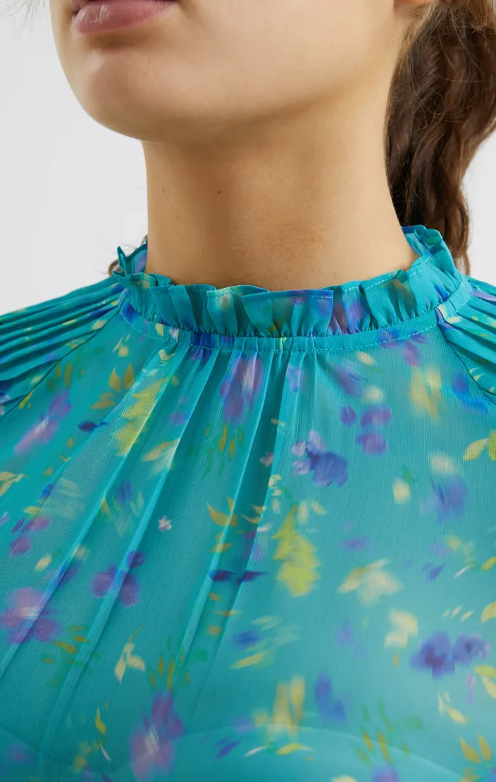 Aden Hallie Pleat Crinkle Top