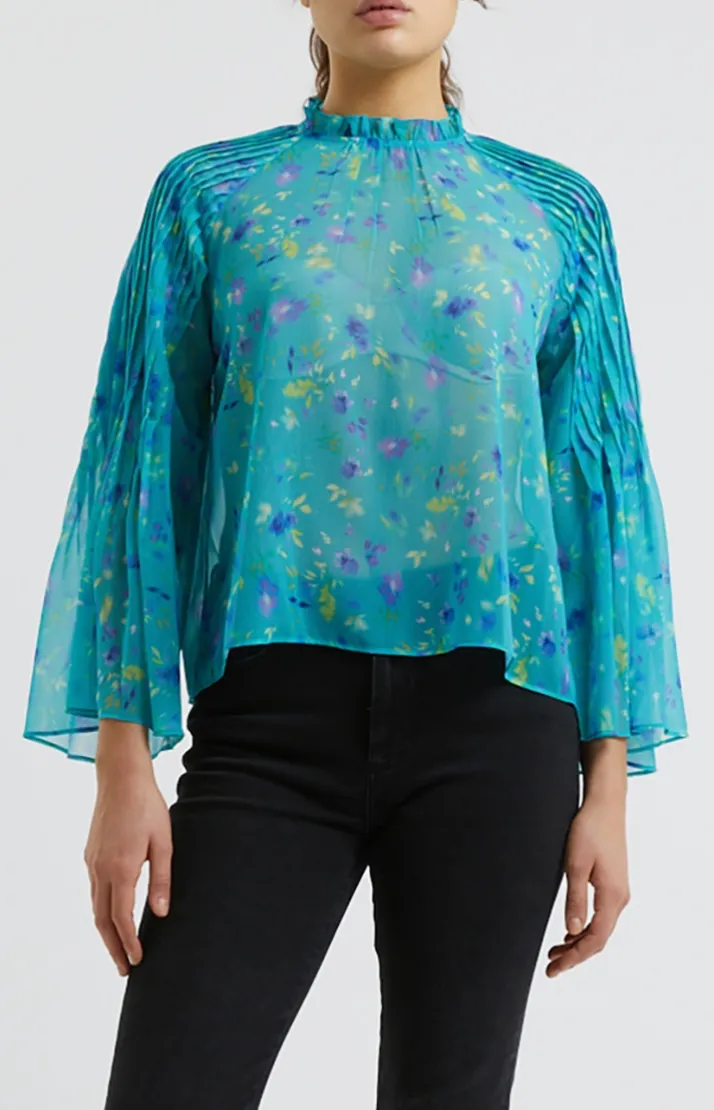 Aden Hallie Pleat Crinkle Top