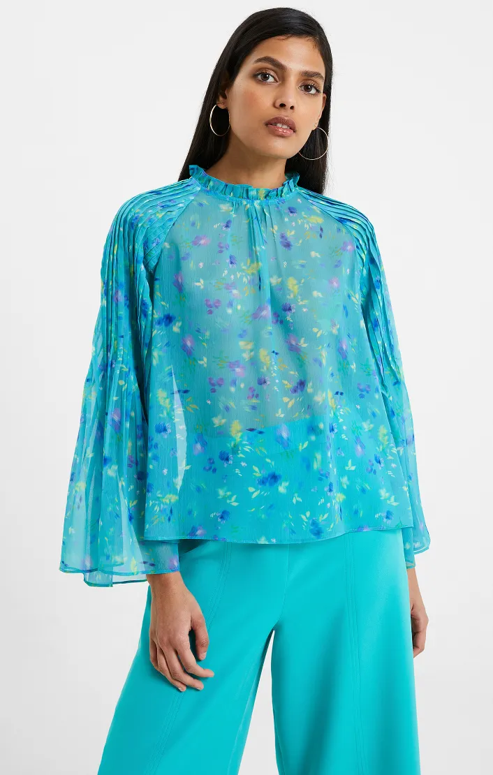 Aden Hallie Pleat Crinkle Top