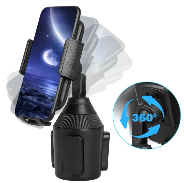 Adjustable 360° Car Cup Phone Holder Universal Car Cell Phones Mount Holder