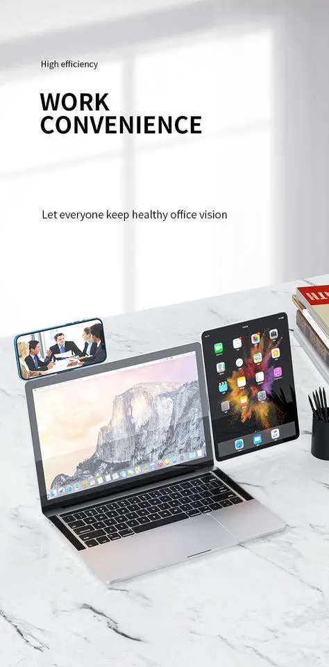 Adjustable Phone Stand Holder Screen Support Holder Laptop Side Mount Connect Tablet Bracket Dual Monitor Display Clip(10 Pack)
