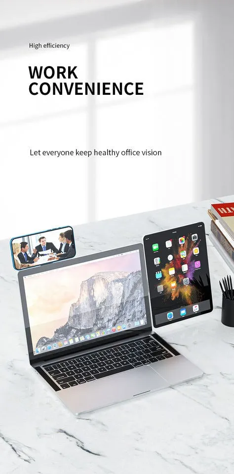 Adjustable Phone Stand Holder Screen Support Holder Laptop Side Mount Connect Tablet Bracket Dual Monitor Display Clip(10 Pack)