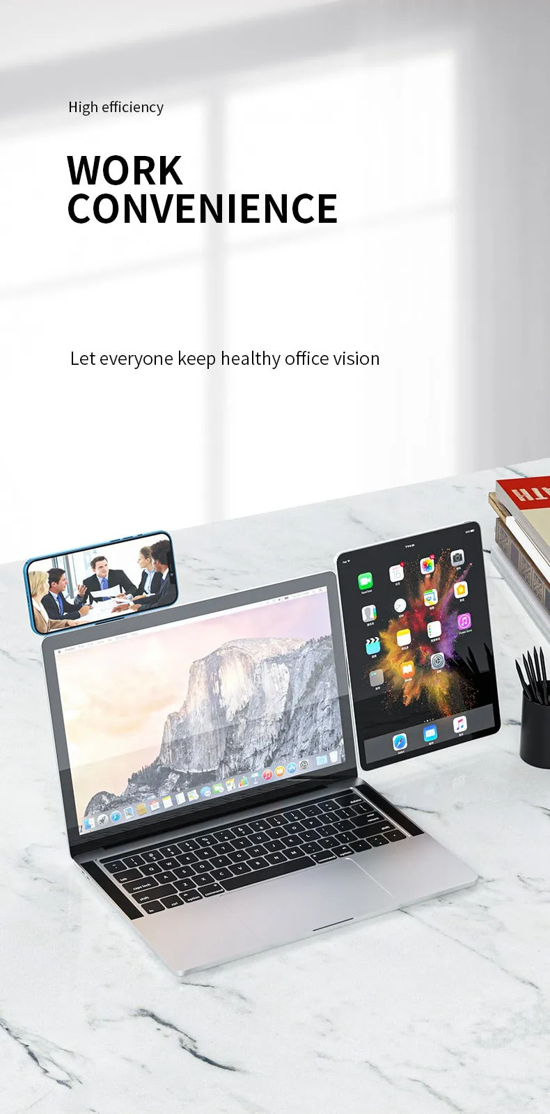 Adjustable Phone Stand Holder Screen Support Holder Laptop Side Mount Connect Tablet Bracket Dual Monitor Display Clip(10 Pack)
