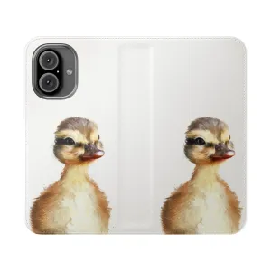 Adorable Duck Flip Cover Phone Case