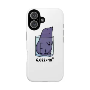 Adorable Mole Puns Phone Case - Chemistry Cartoon Animal Joke