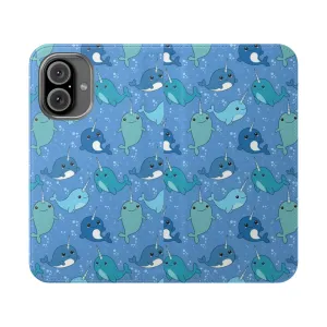 Adorable Narwhal Pattern Phone Case Cover