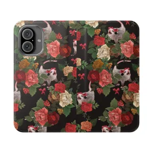 Adorable Opossum Floral Phone Case for Unique Style