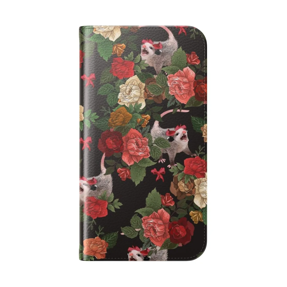 Adorable Opossum Floral Phone Case for Unique Style