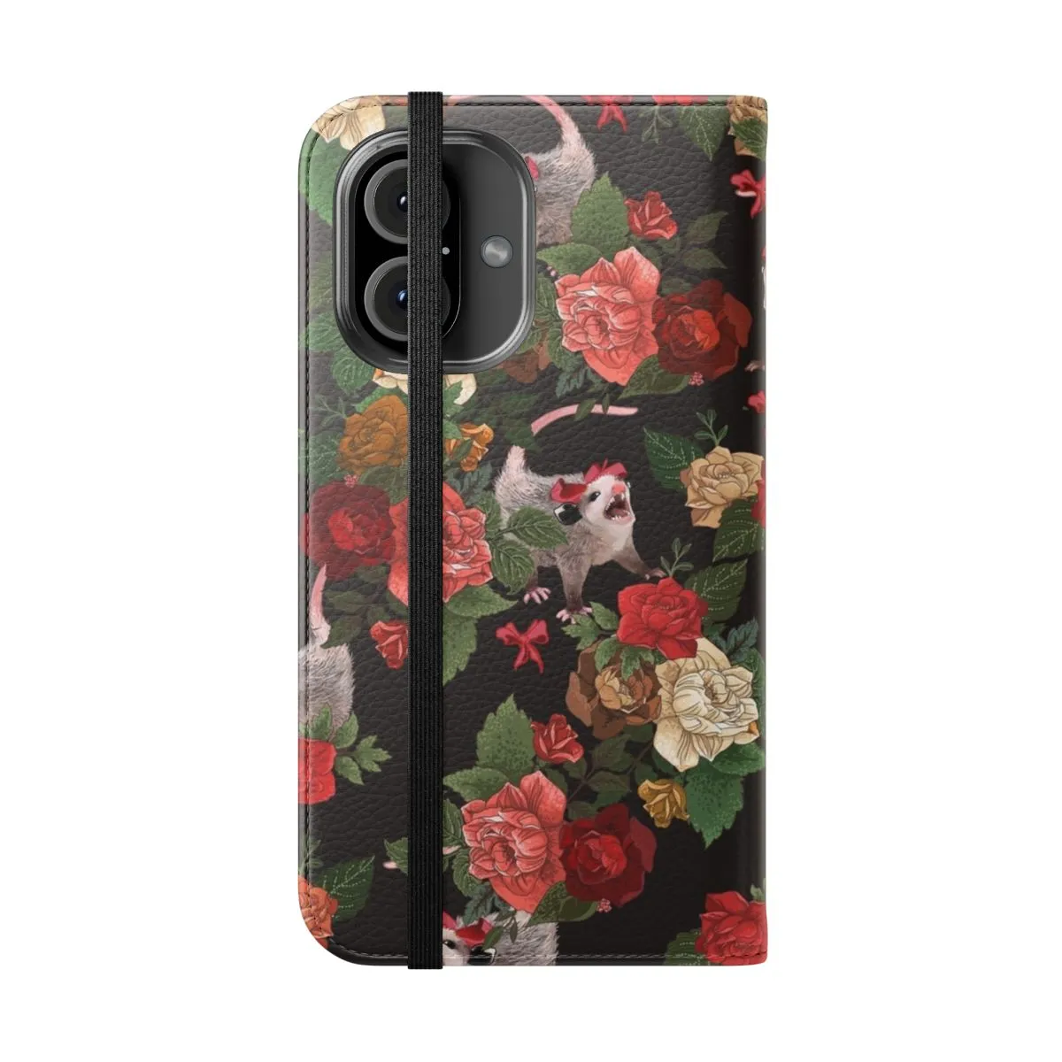 Adorable Opossum Floral Phone Case for Unique Style