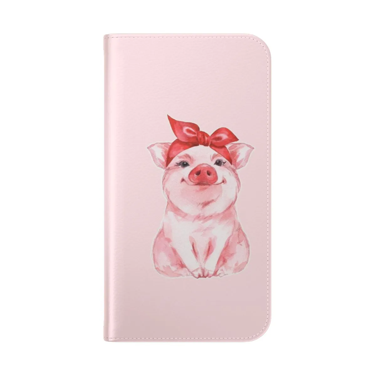 Adorable Piggy Themed Flip Cover Phone Case