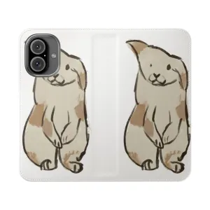 Adorable Rabbit Spotty Flip Cover Phone Case