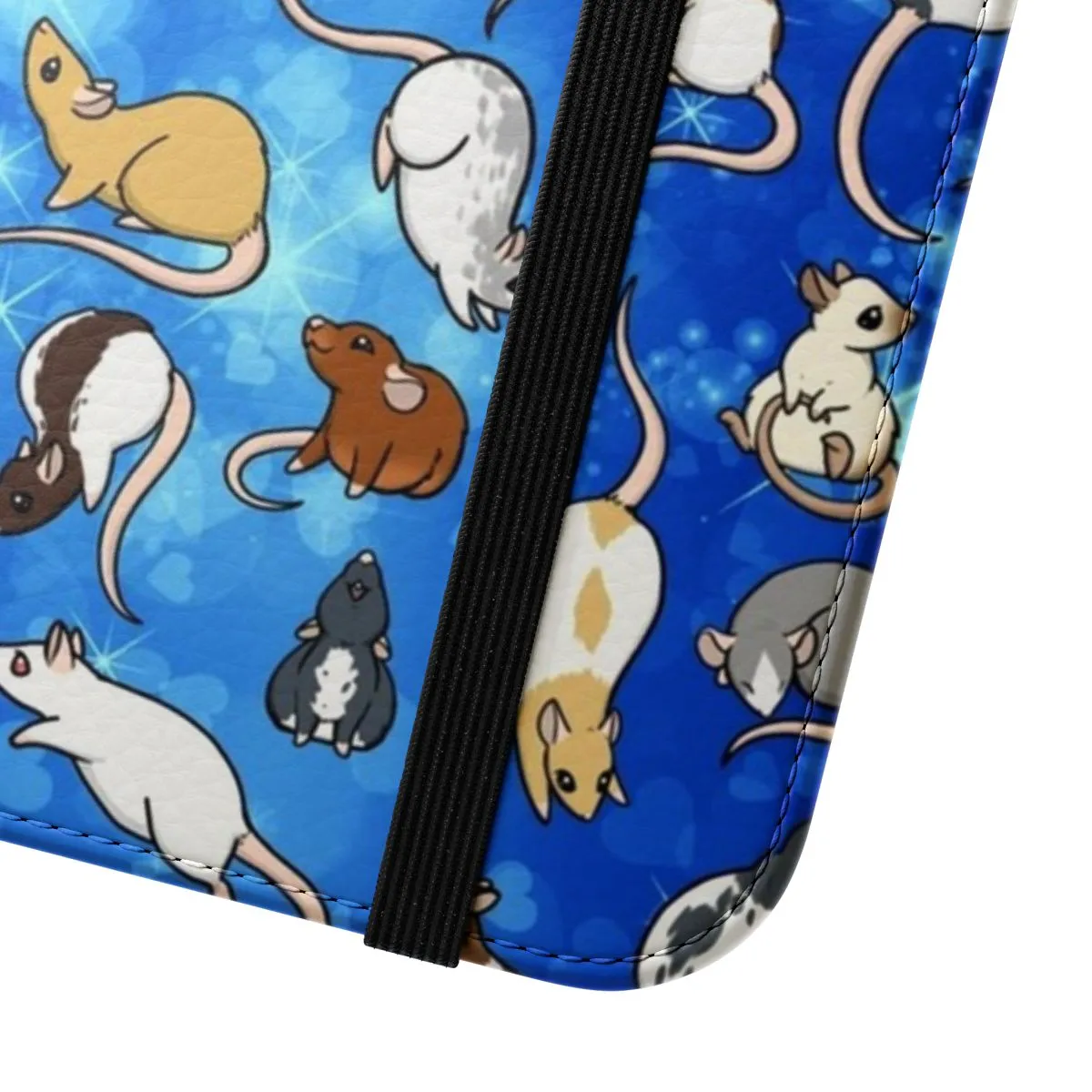 Adorable Rat-Themed Flip Cover Phone Case
