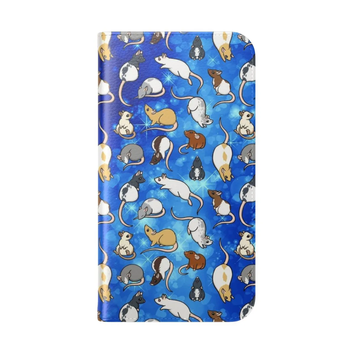 Adorable Rat-Themed Flip Cover Phone Case