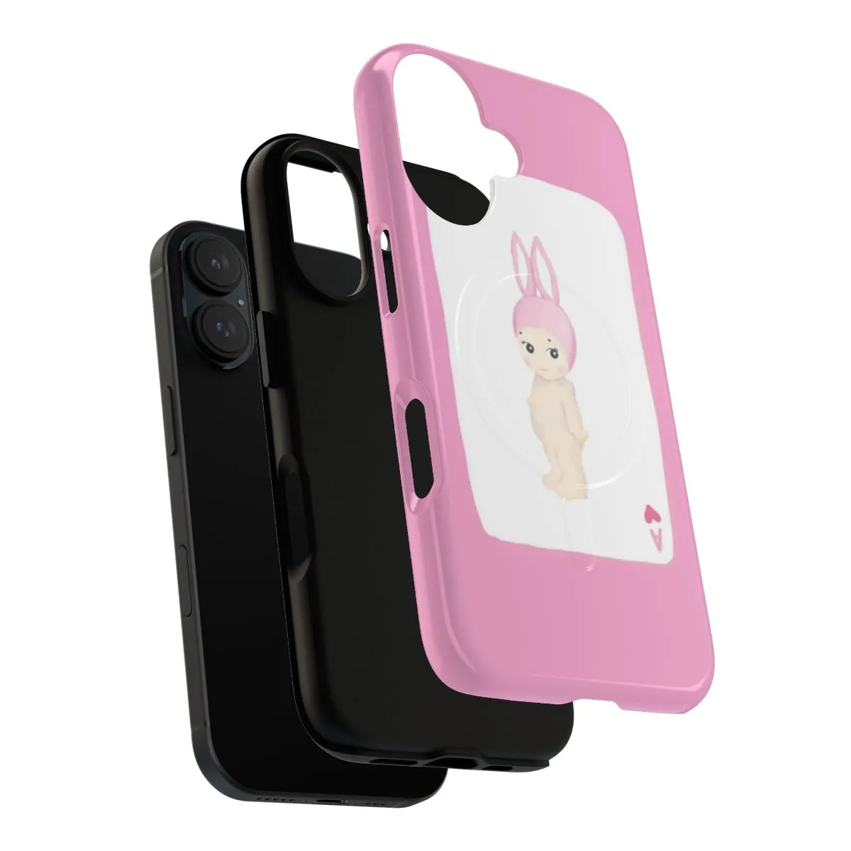Aesthetic Cute Pink Sticker Phone Cases - Sonny Angel Art Design