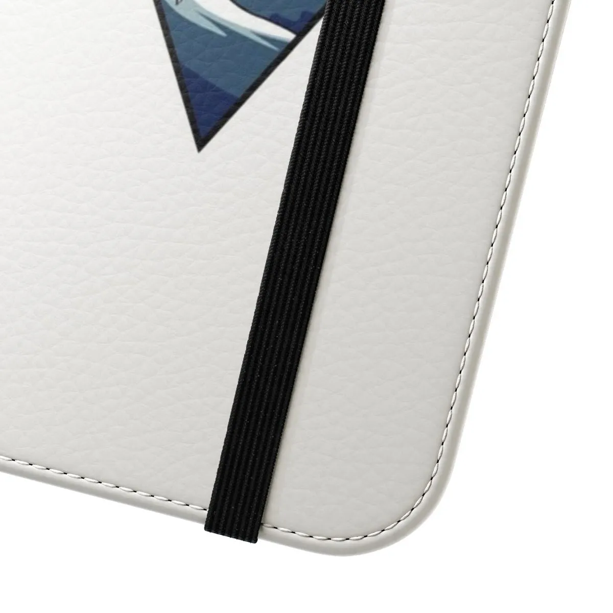 Aesthetic Flip Cover Phone Case with Hokusai's Great Wave Design