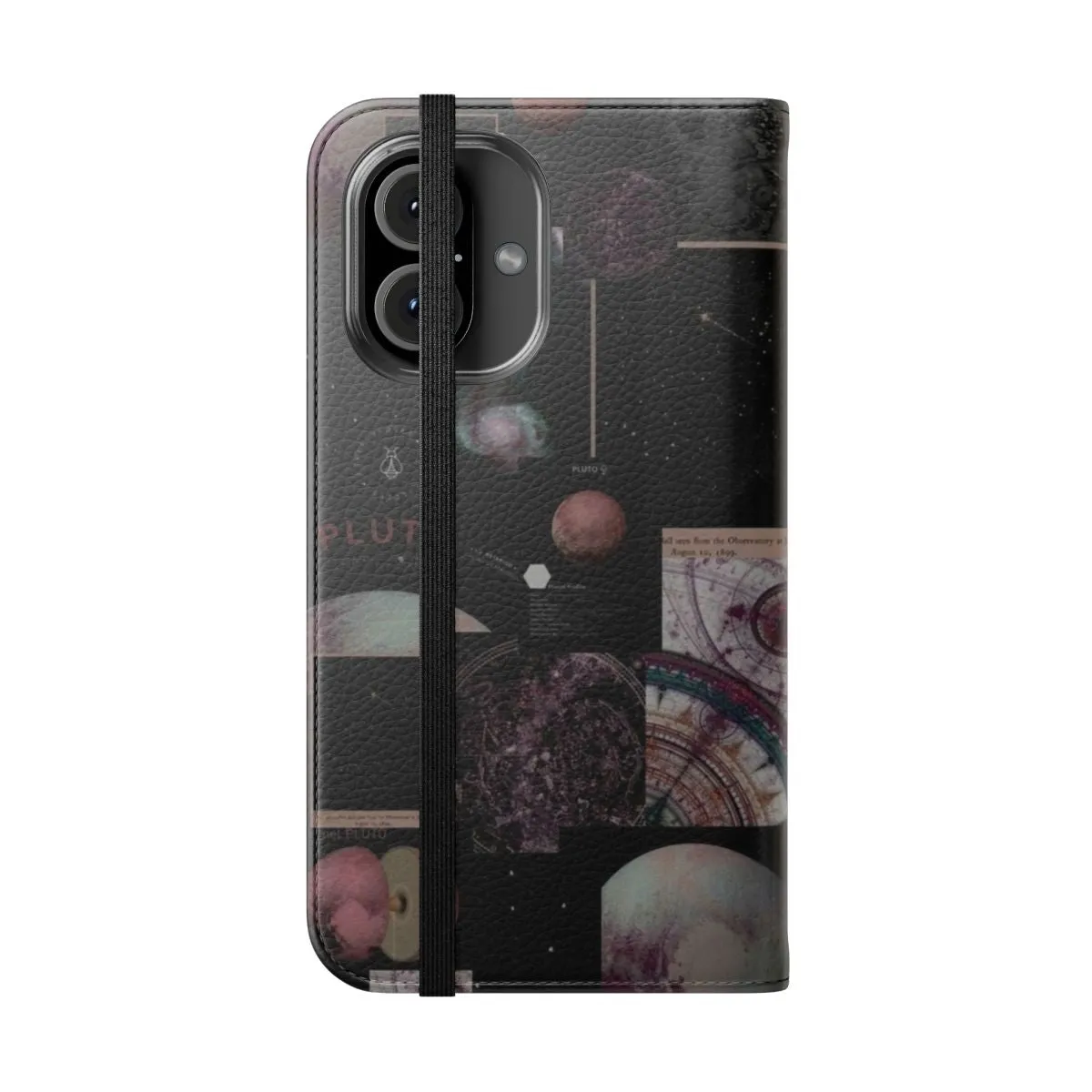 Aesthetic Grunge Space Phone Case with Flip Wallet Cover