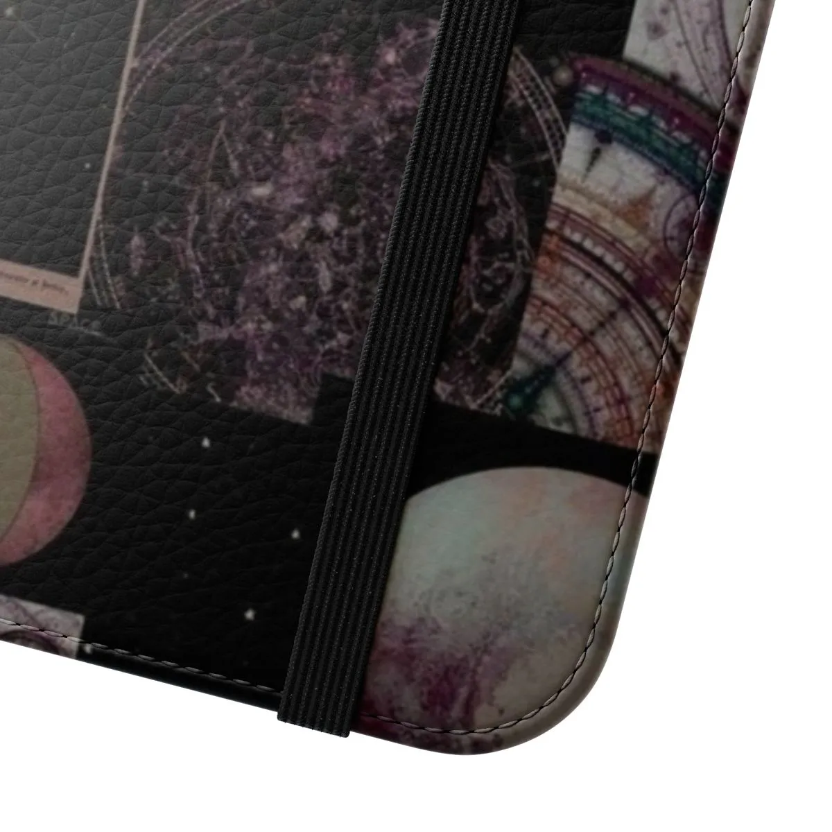 Aesthetic Grunge Space Phone Case with Flip Wallet Cover