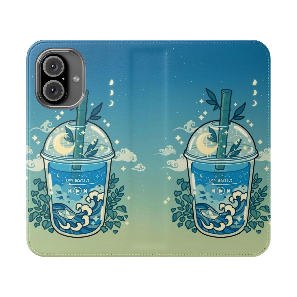 Aesthetic Lofi Boba Themed Phone Case Cover