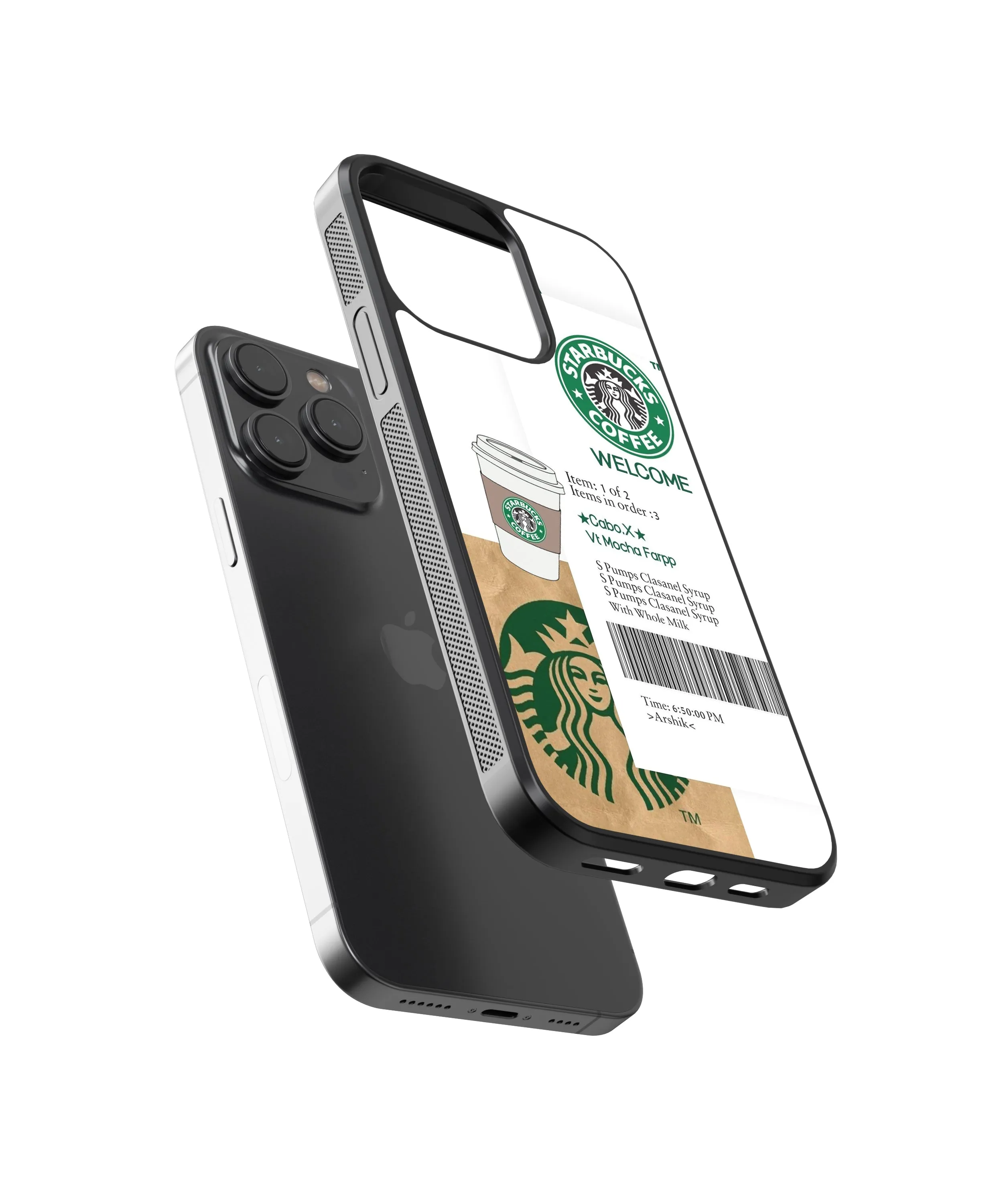 Aesthetic Starbucks Glass Phone Case