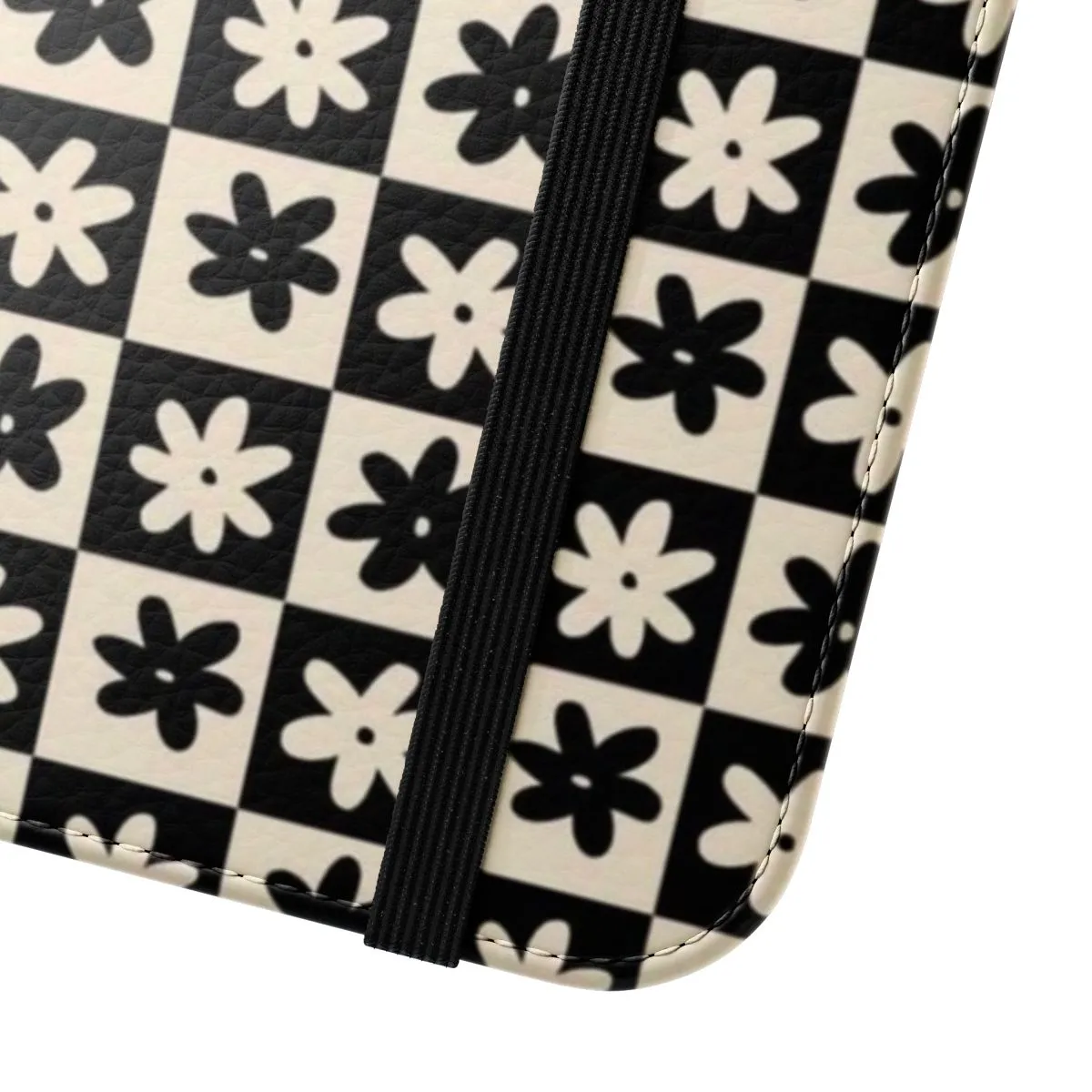 Aesthetic Y2K Floral Phone Case - Minimalist Black Cover