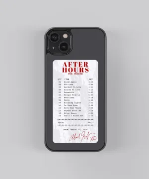 After Hours Guest Check Spotify Glass Phone Case Cover
