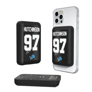 Aidan Hutchinson Detroit Lions 97 Ready Wireless Mag Power Bank