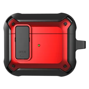 AirPods 3 snap-on lid design TPU case - Red / Black