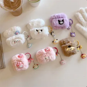 AirPods 4 Fluffy 3D Cute AirPods Case Sanrio Earphone Case