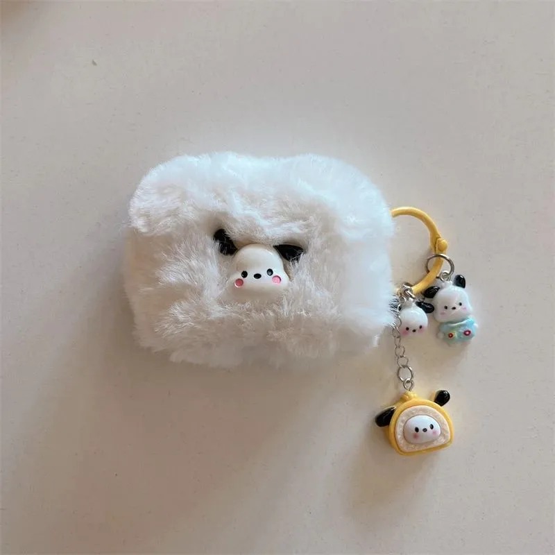 AirPods 4 Fluffy 3D Cute AirPods Case Sanrio Earphone Case