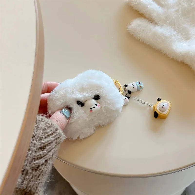 AirPods 4 Fluffy 3D Cute AirPods Case Sanrio Earphone Case