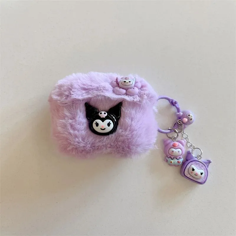 AirPods 4 Fluffy 3D Cute AirPods Case Sanrio Earphone Case