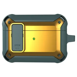 AirPods Pro snap-on lid design TPU case - Gold / Green