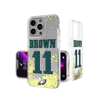 A.J. Brown Philadelphia Eagles 11 Ready Glitter Phone Case