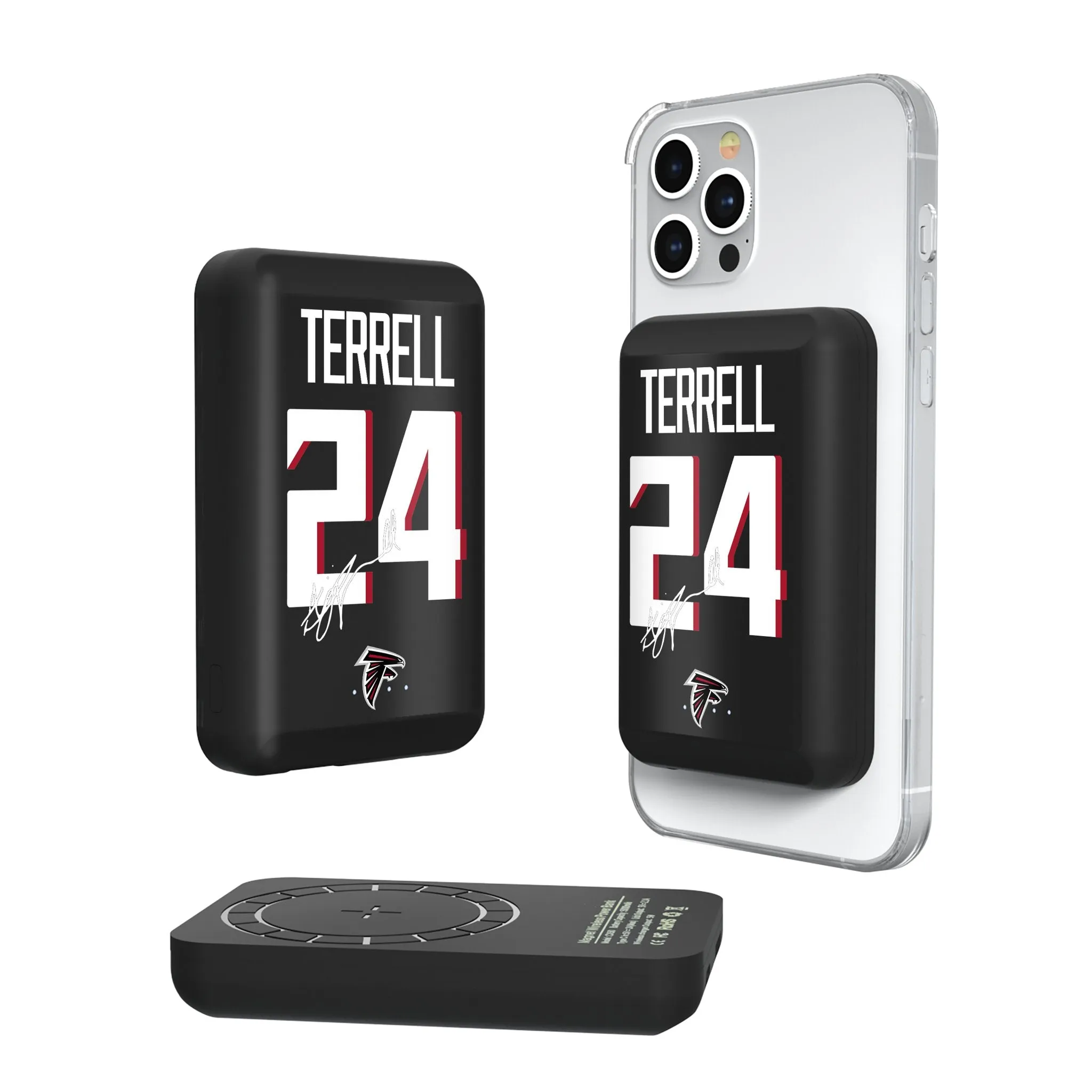A.J. Terrell Atlanta Falcons 24 Ready Wireless Mag Power Bank