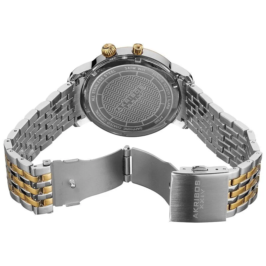 Akribos XxivMulti-Function Two-Tone Stainless Steel Men's Watch AK592TTG