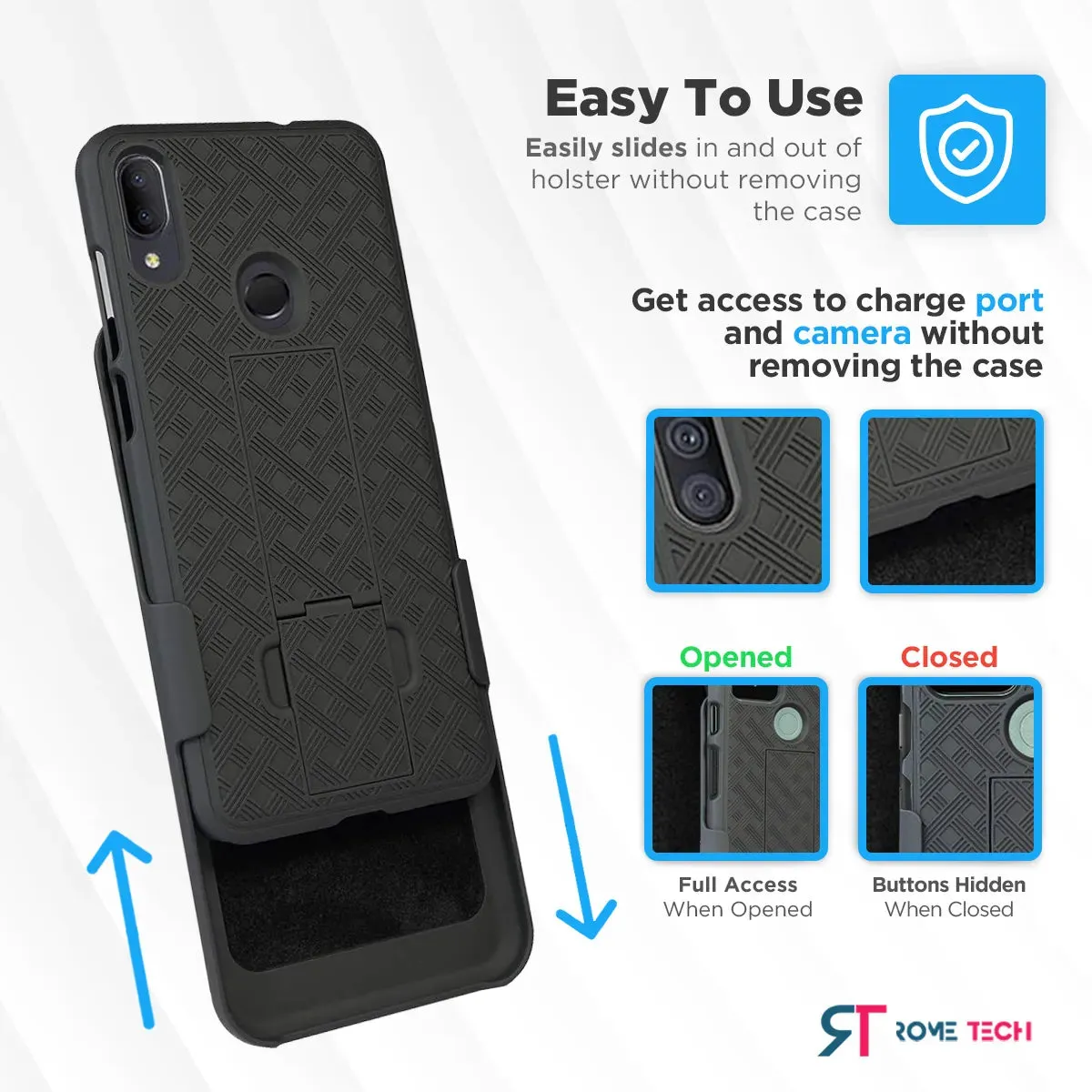 Alcatel 3V Belt Clip Holster Phone Case