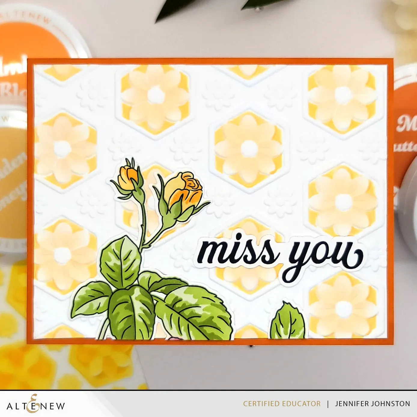 Altenew Botanical Honeycomb Botanical 3D Embossing Folder