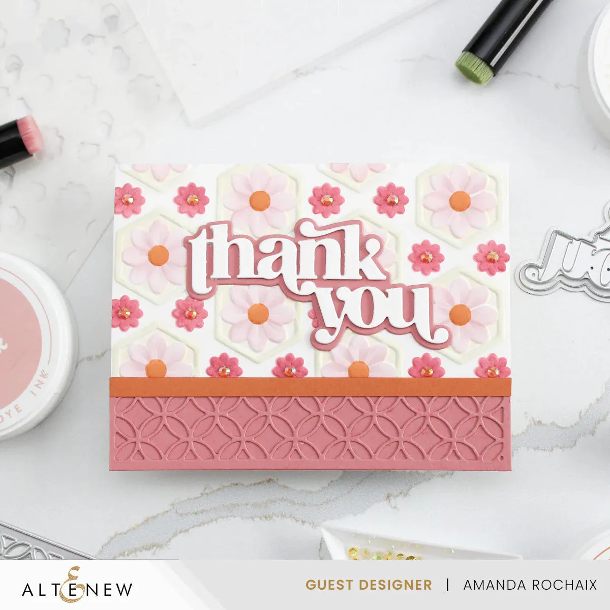 Altenew Botanical Honeycomb Botanical 3D Embossing Folder