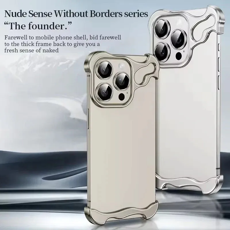 Aluminum Alloy Bumper Phone Case - Black